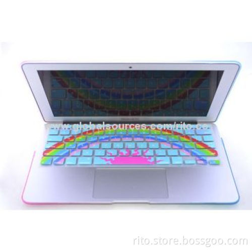 New Arrival Colorful Design Silicone Keyboard Protector for MacBook Air 11"